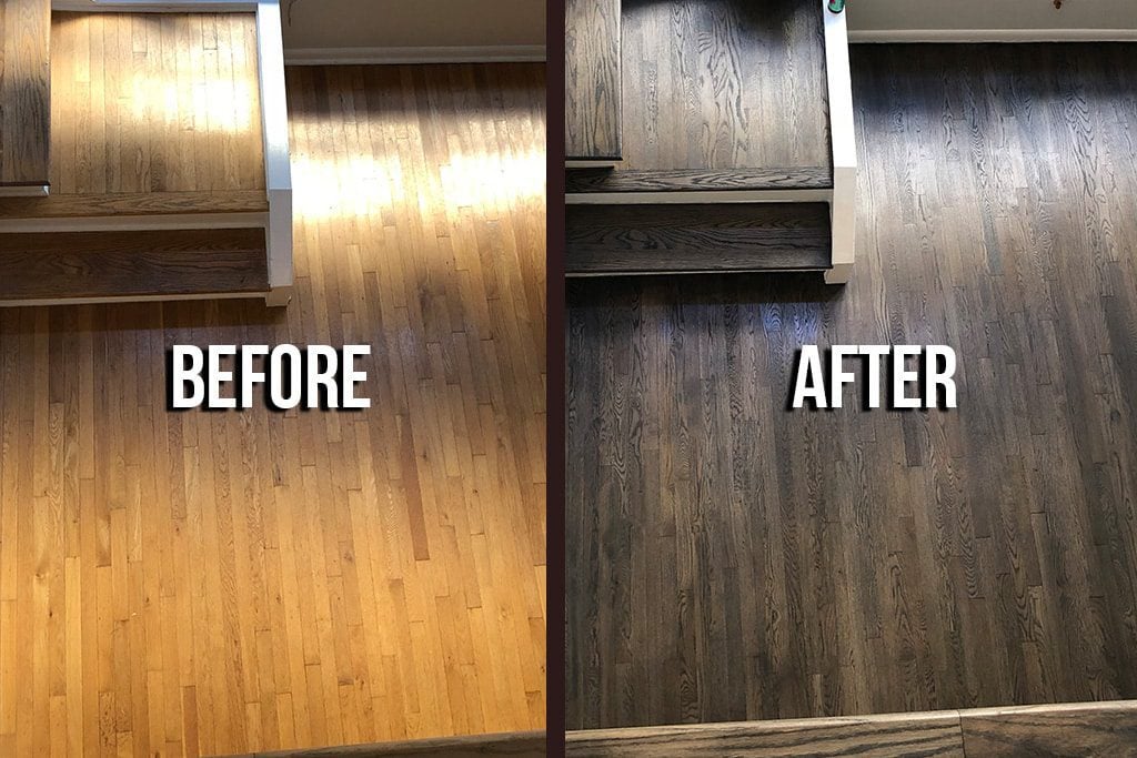 Floor renovation before and after - Quality flooring services in Vancouver